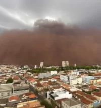 tempestade de areia-Tempestade-Tempestade de poeira-tempestade areia Brasil