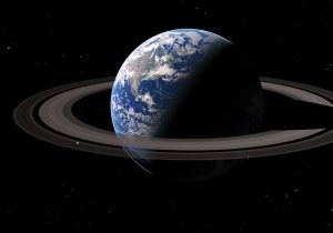Terra-Saturno-Anéis