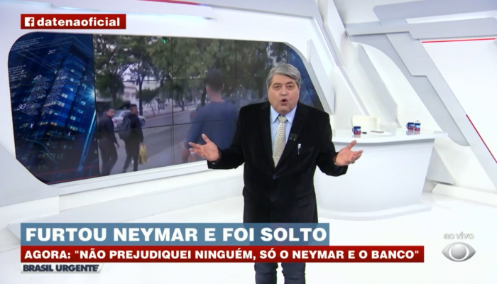 Datena-Golpista que furtou Neymar-Debochado-Humilhado por Datena