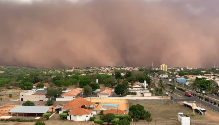Nuvem de poeira-Deserto-Brasil