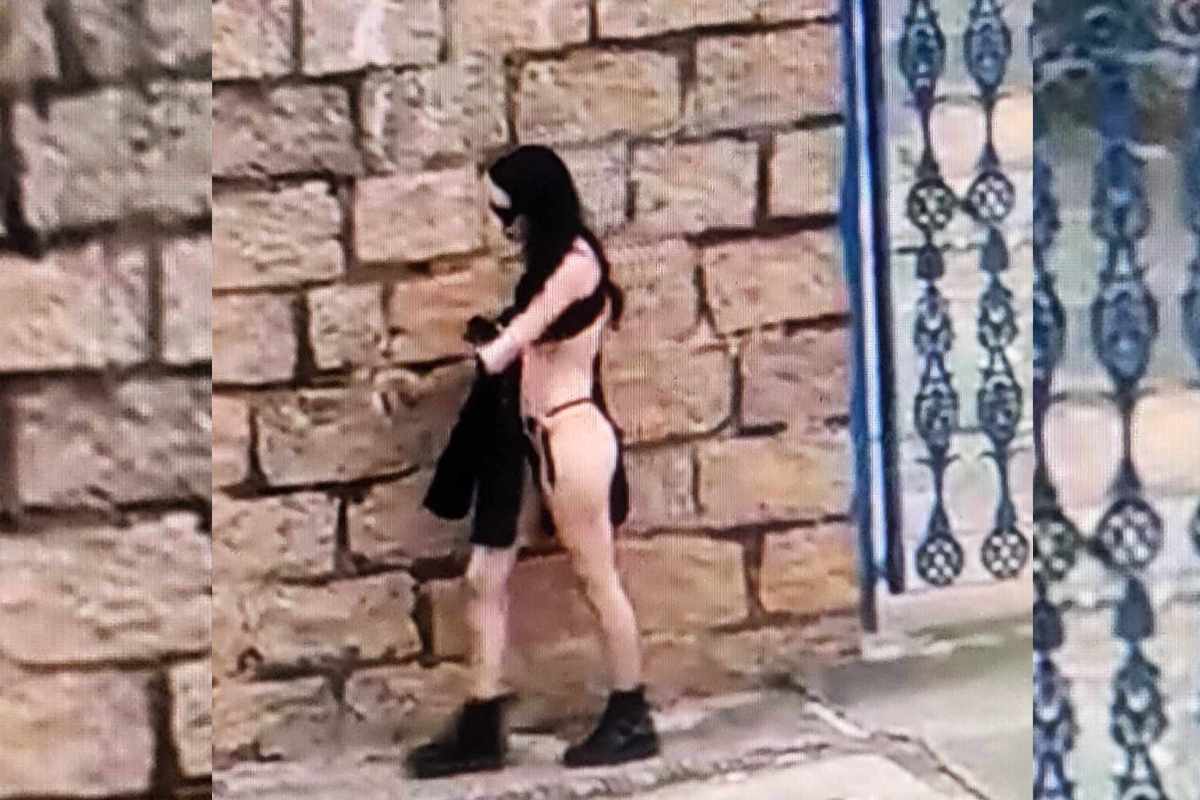 Mulher Desfila De Bota E Biquíni Em Avenida De Mairinque E Chama Atenção