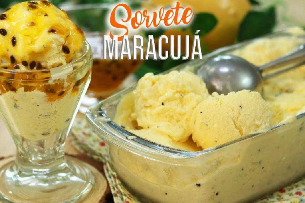 Sorvete Cremoso De Maracujá