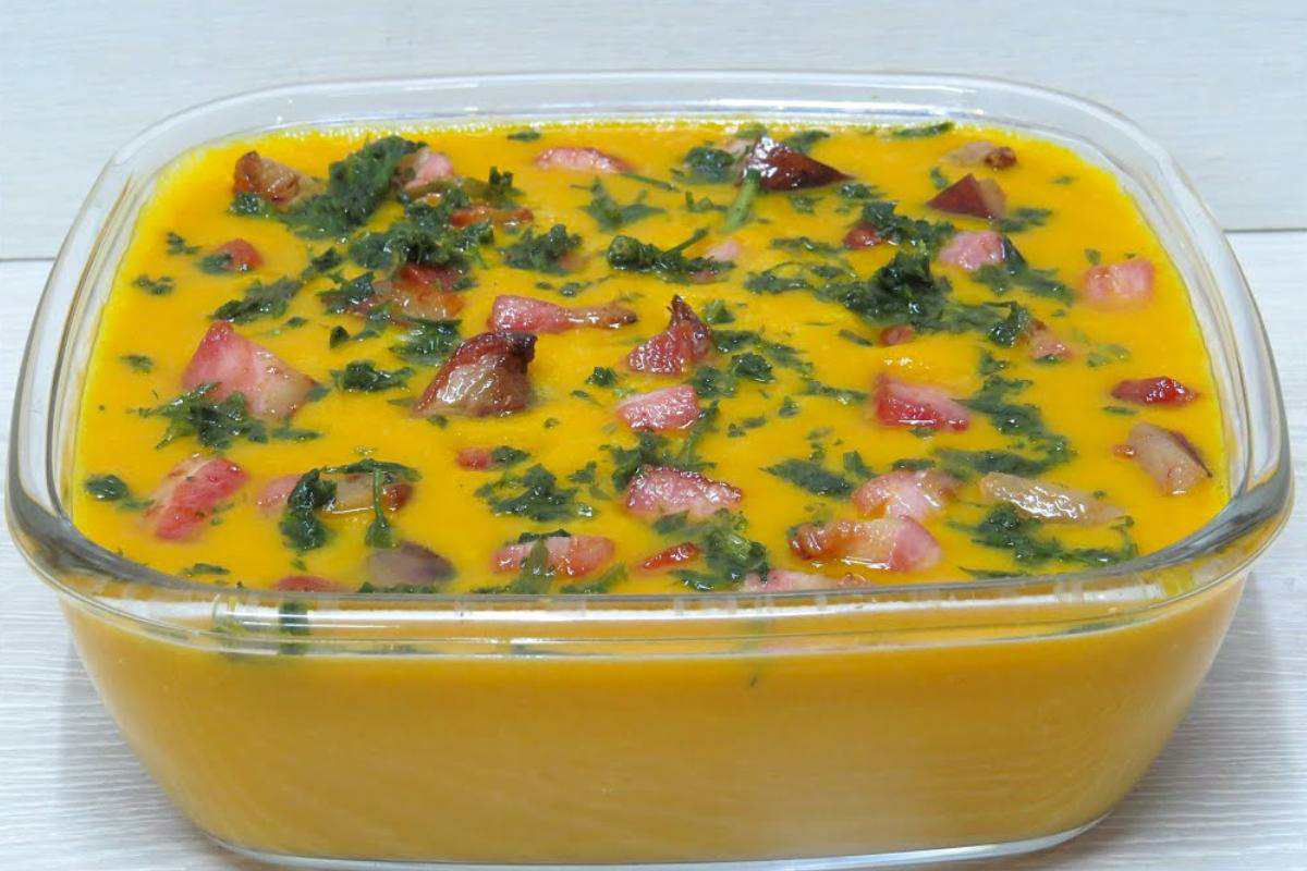 Caldo De Abóbora Com Bacon