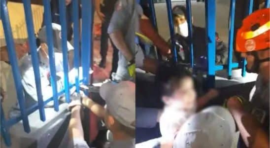 Bombeiros Se Mobilizam Para Salvar Criança De 2 Anos Que Prendeu Cabeça Em Portão De Uph Em Sorocaba
