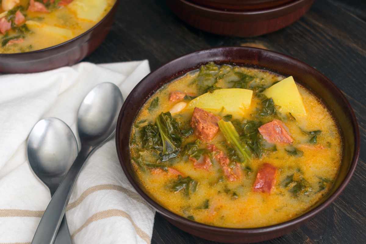 Sopa Portuguesa Com Couve