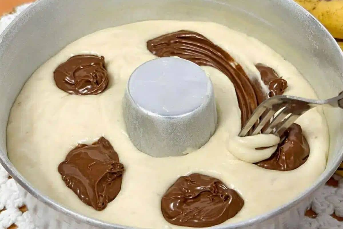 Bolo De Banana Trufado