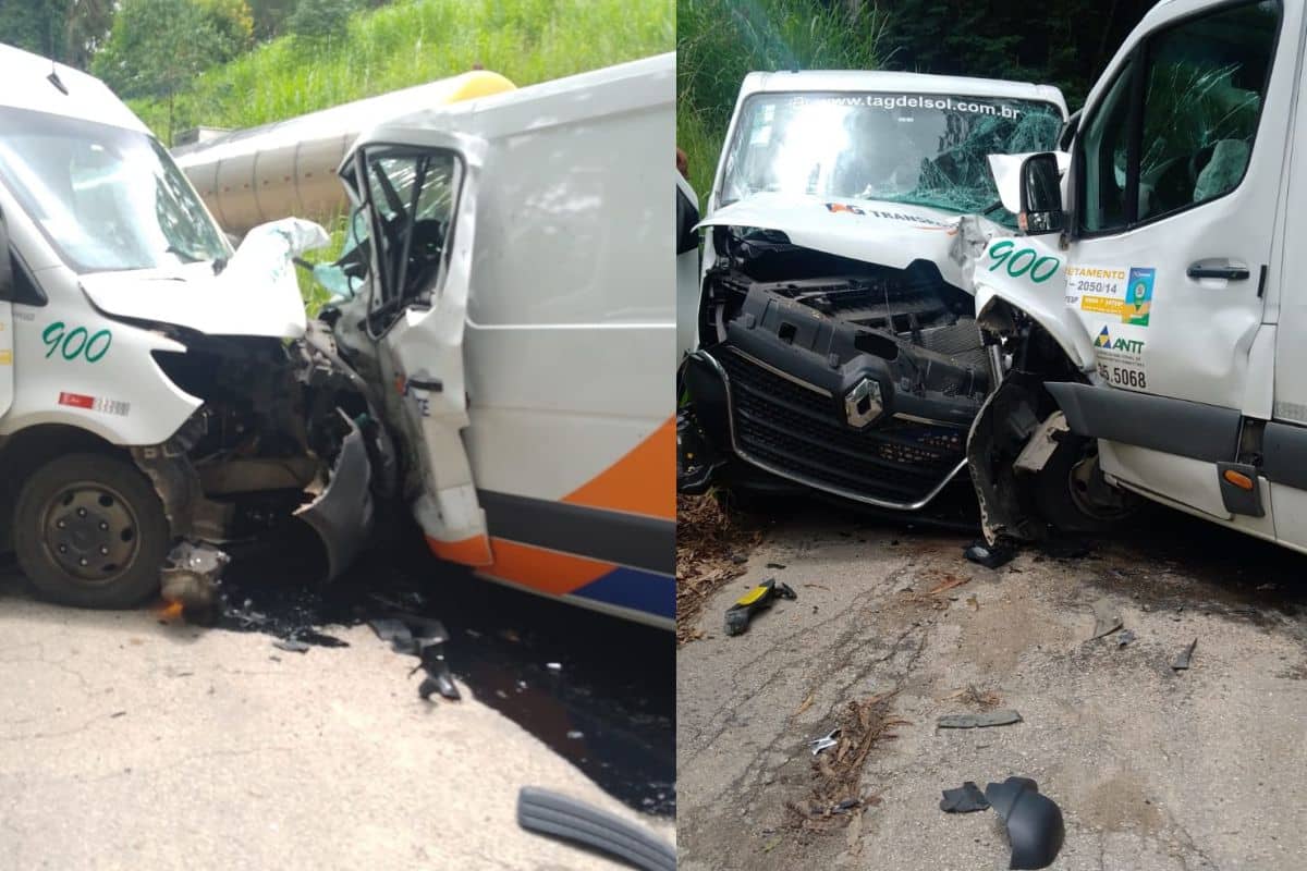 Vans Batem De Frente Em Movimentada Estrada De Mairinque Na Manhã De Sexta-Feira