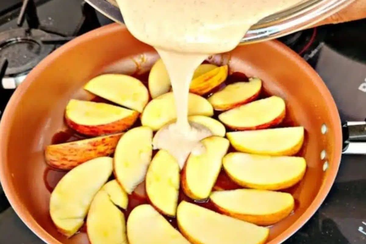 Bolo De Maça De Frigideira