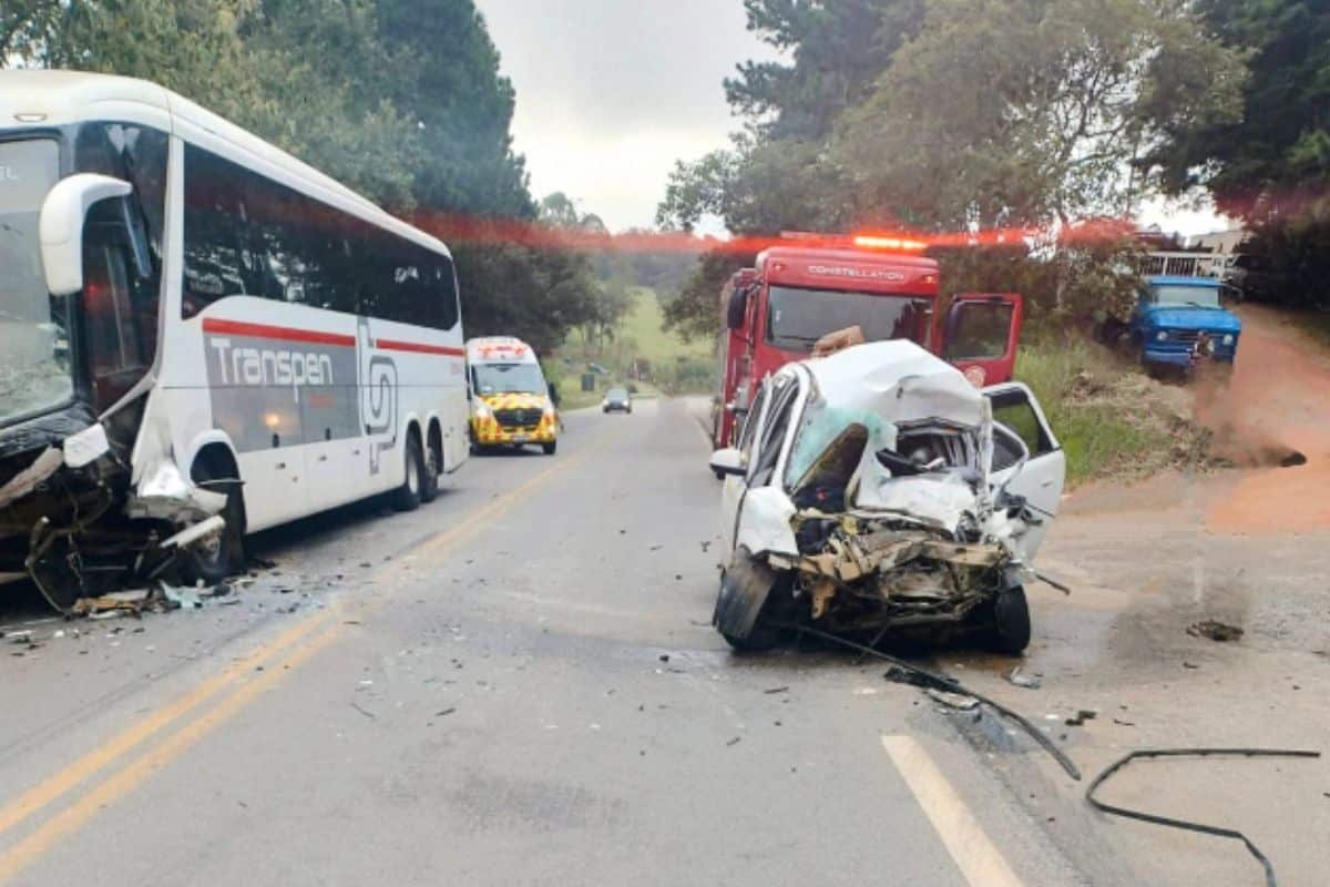 Homem Morre Em Acidente Entre Onibus Da Transpen E Carro Na Sp 250 Em Piedade