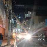 Cpfl Age Rapido Para Reerguer Poste Que Caiu Em Meio Obra Do Calcadao De Sao Roque