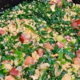 Farofa De Couve Com Bacon E Calabresa Ótimo Para Servir No Churrasco De Fim De Semana