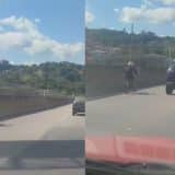 Jovem E Filmado Andando De Bike Motorizada Na Raposo Tavares Em Mairinque