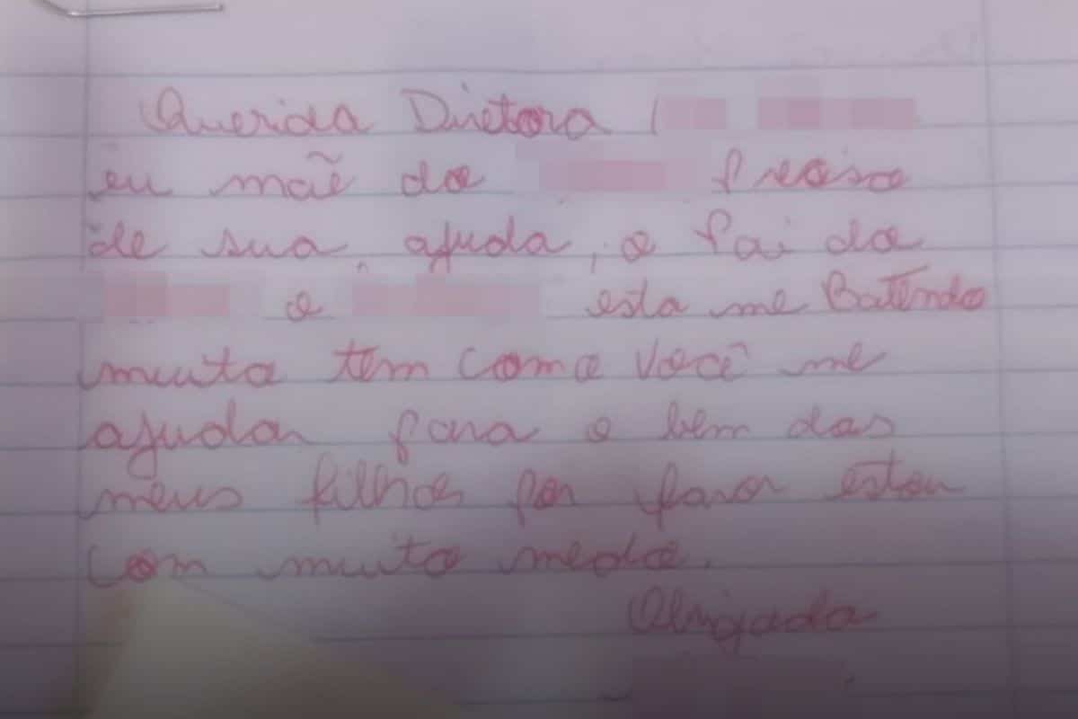 Mãe Escreve Bilhete Pedindo Socorro E Pede Para Filho Levar A Escola