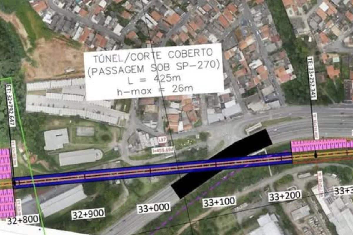 Túnel De Trem Intercidades Vai Passar Próximo A Grande Fábrica Em Mairinque