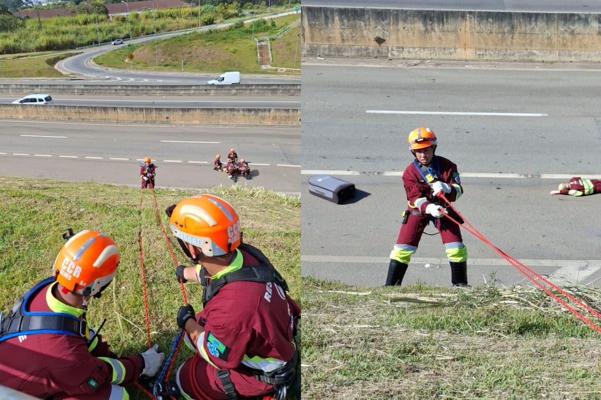 Ccr Realiza Treinamento Na Raposo Em Mairinque E Acao Causa Curiosidade