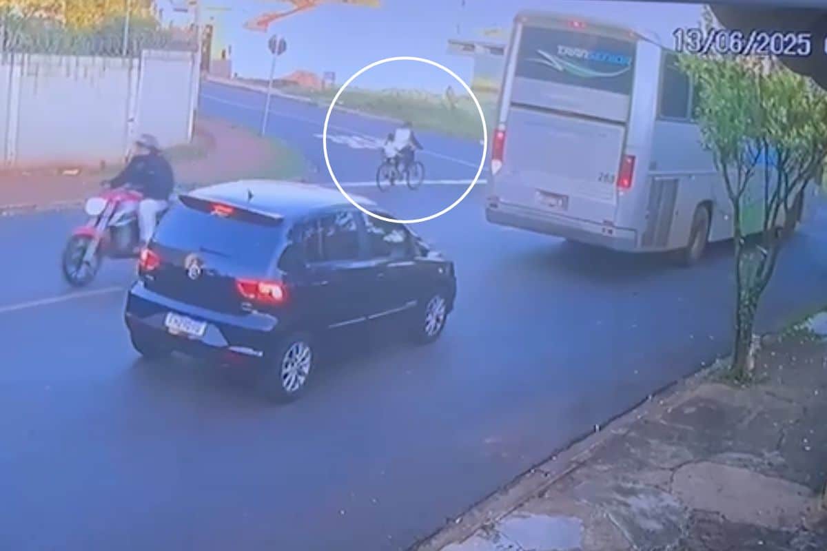 Sexta Feira 13 Camera Filma Criancas De Bicicleta Sendo Atropelas Por Onibus Em Ribeirao Preto