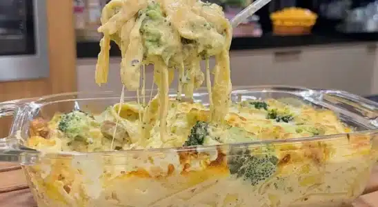 Macarrao Cremoso Com Brocolis