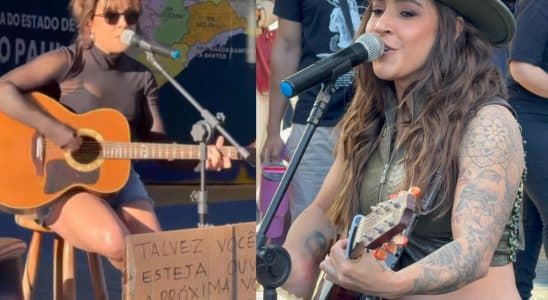 Cantora Launa Prado Faz Mini Show Disfarcada Em Praca De Sorocaba