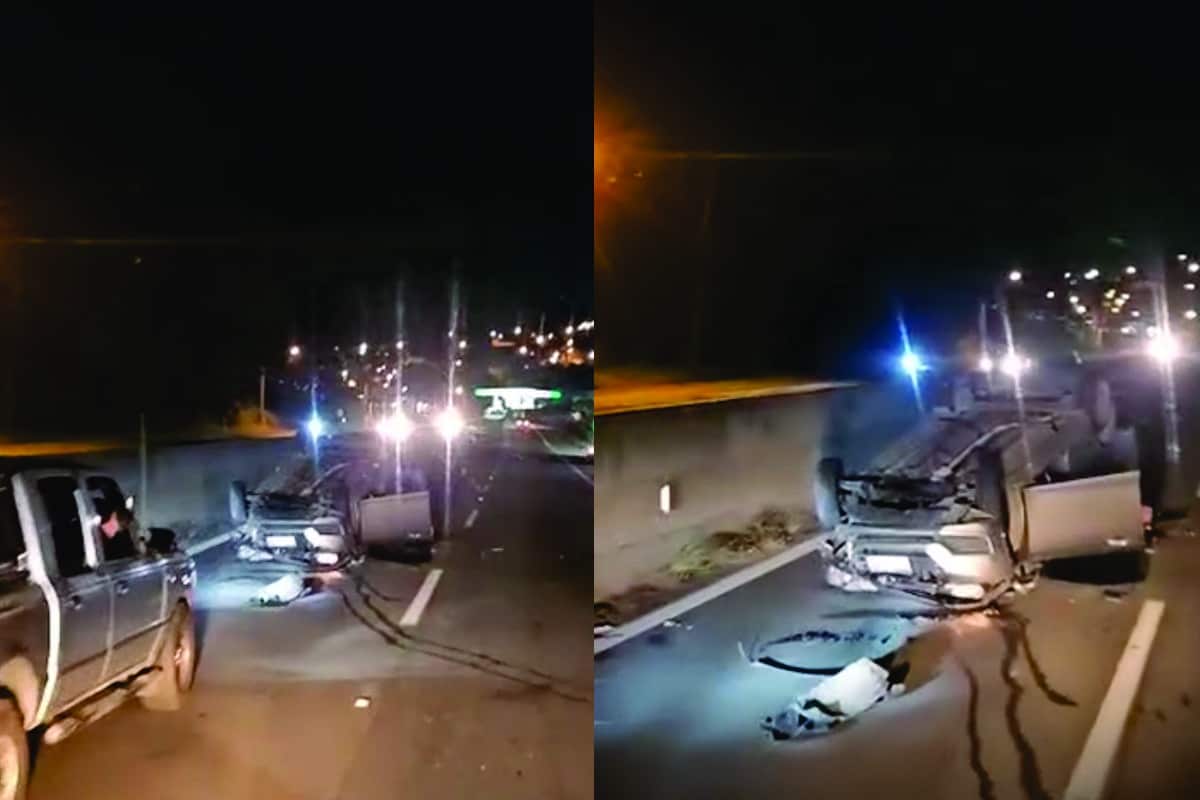 Capotamento De Carro Fecha Parcialmente A Raposo Tavares Em Mairinque