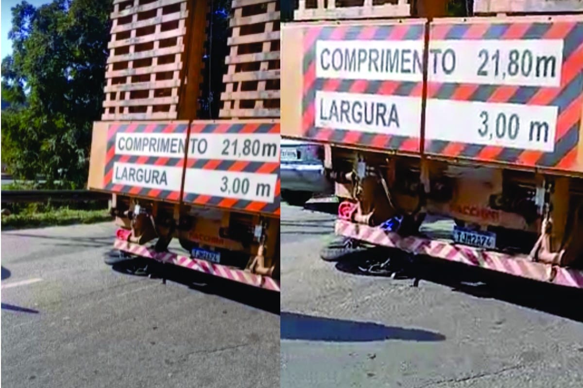 Moto De Jovem É Esmagada Por Carreta Em Cruzamento Em São Roque