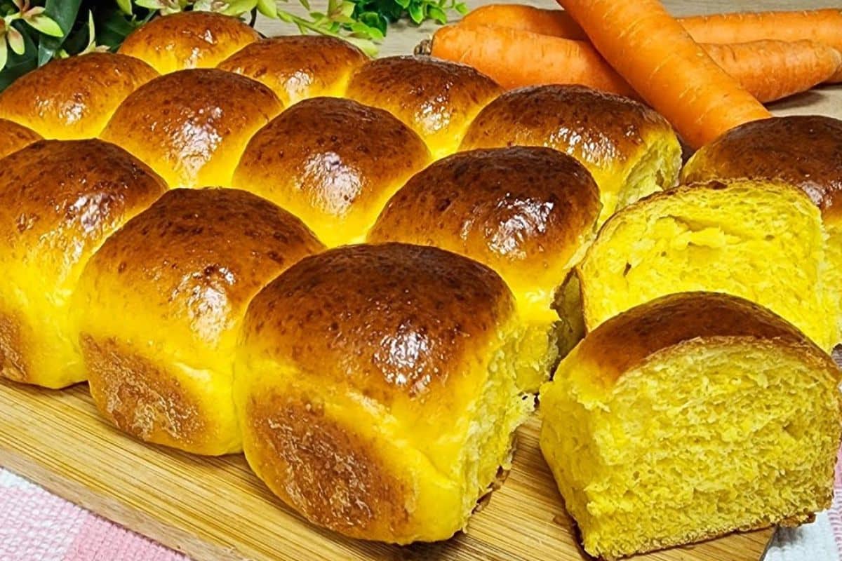 Pão De Cenoura Pronto Em 10 Minutos Sem Sovar Massa