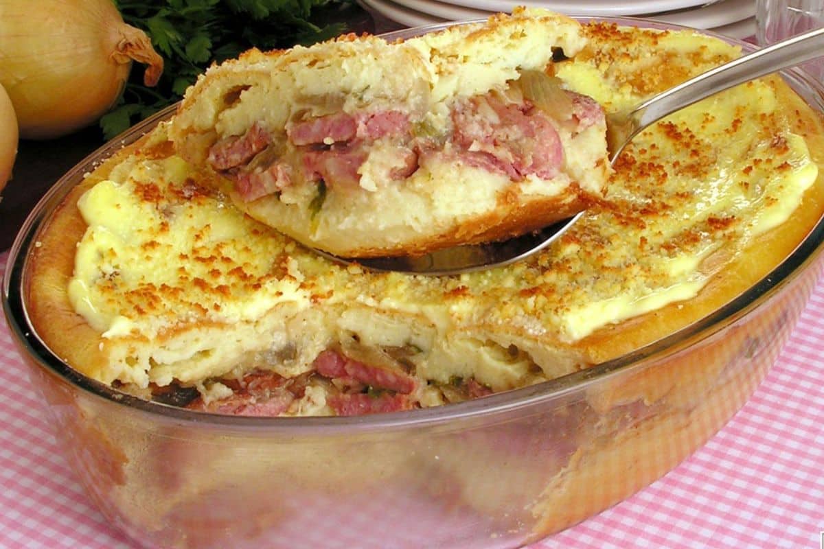 Pavê De Batata Com Linguiça Lowcarb