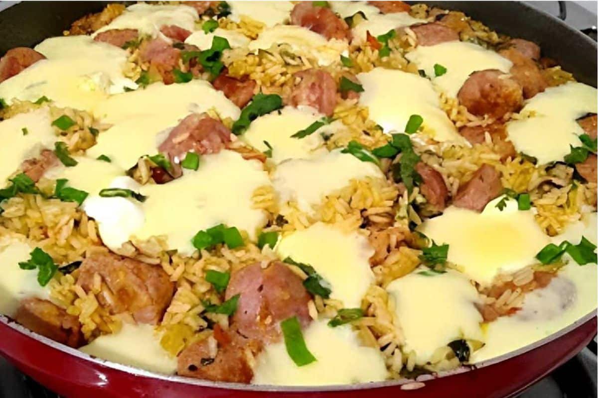 Arroz Cremoso Com Linguica