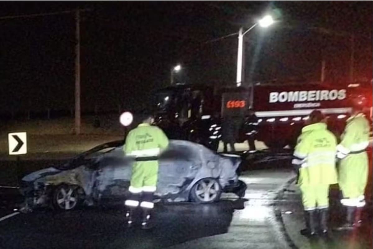 Motorista Morre Após Carro Bater E Pegar Fogo Na Rodovia Sp-308 Em Salto