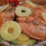 Peixe Assado Com Abacaxi