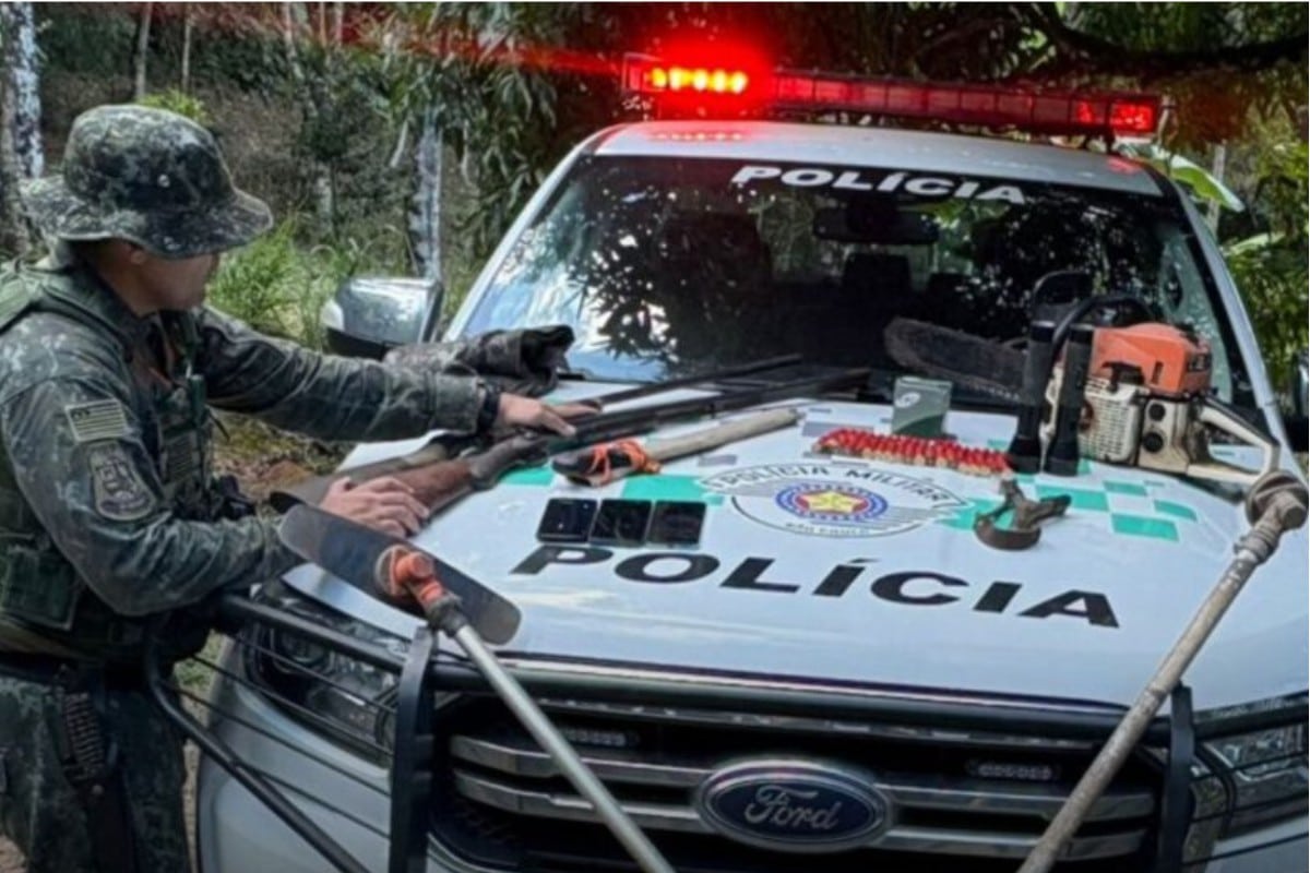Policia Prende Homens Por Caca Ilegal De Animais Em Mata Em Ibiuna