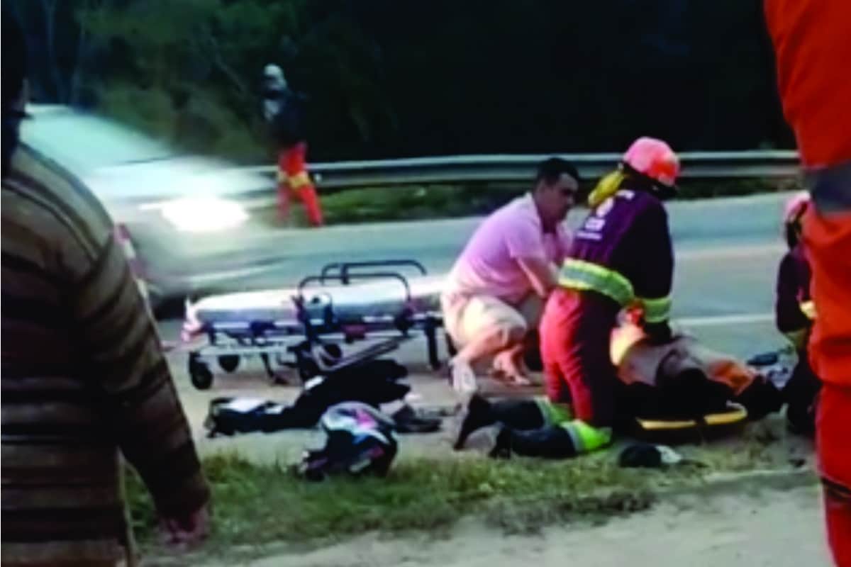 Video Mostra Socorro A Motociclista Que Sofreu Grave Acidente Na Raposo Em Sao Roque
