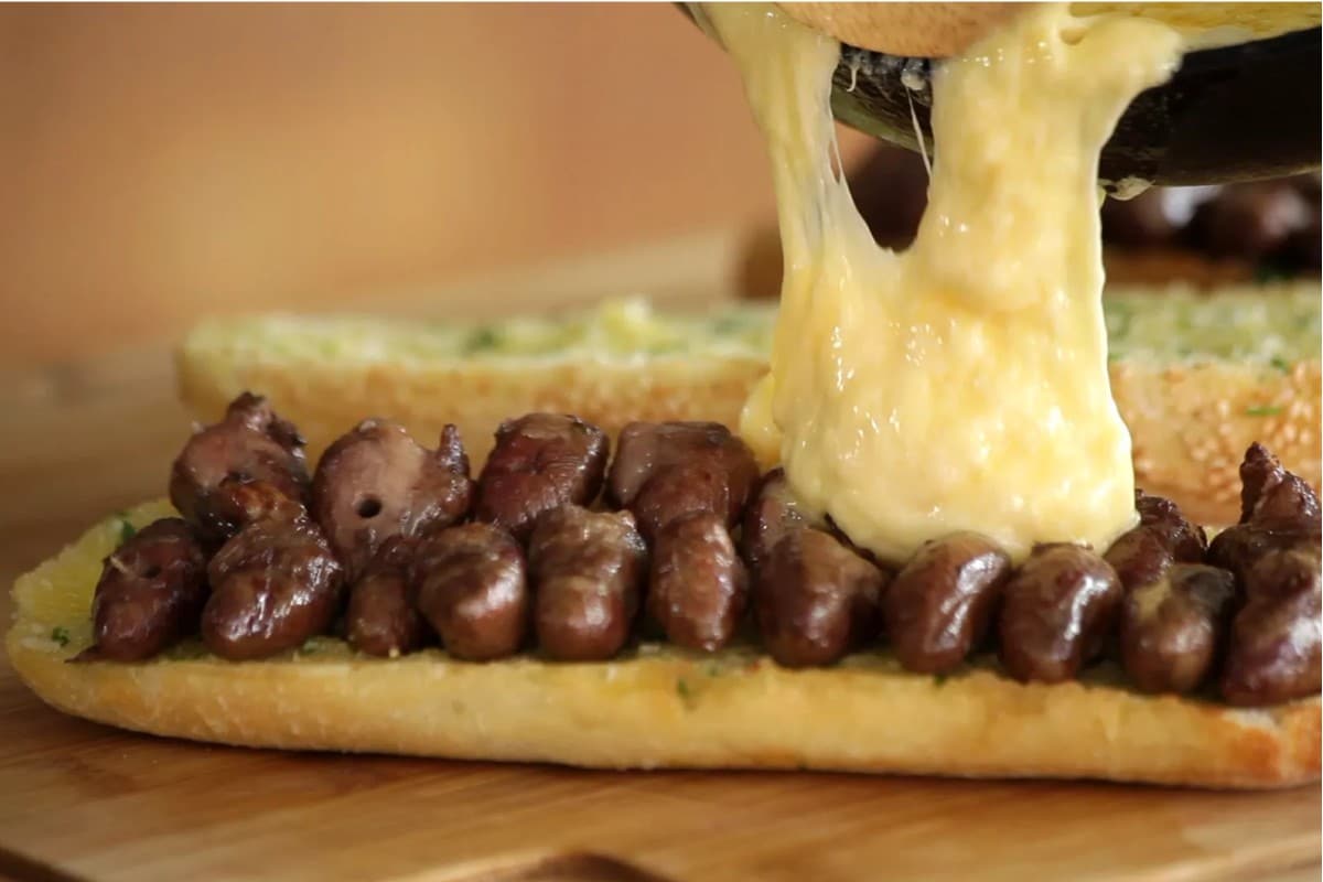 Lanche De Coração De Galinha