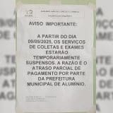 Divida De R$ 150 Mil Da Prefeitura Paralisa Exames No Pronto Socorro De Alumínio