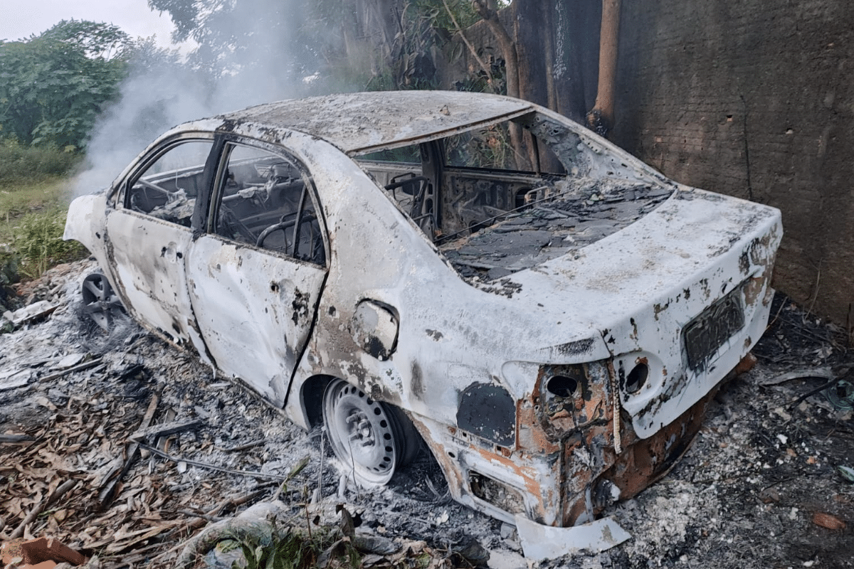 Fogo Em Mata Causa Explosão De 7 Veículos Em Bairro De Mairinque