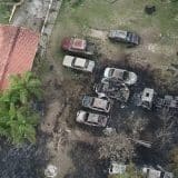 Foto Aérea Mostra Os 12 Carros Que Explodiram Em Incêndio Em Mairinque