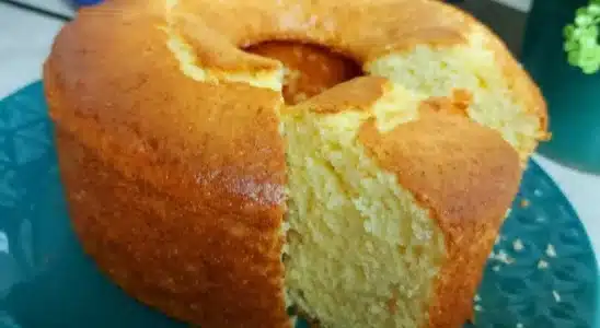 Bolo De Laranja Com Creme De Leite