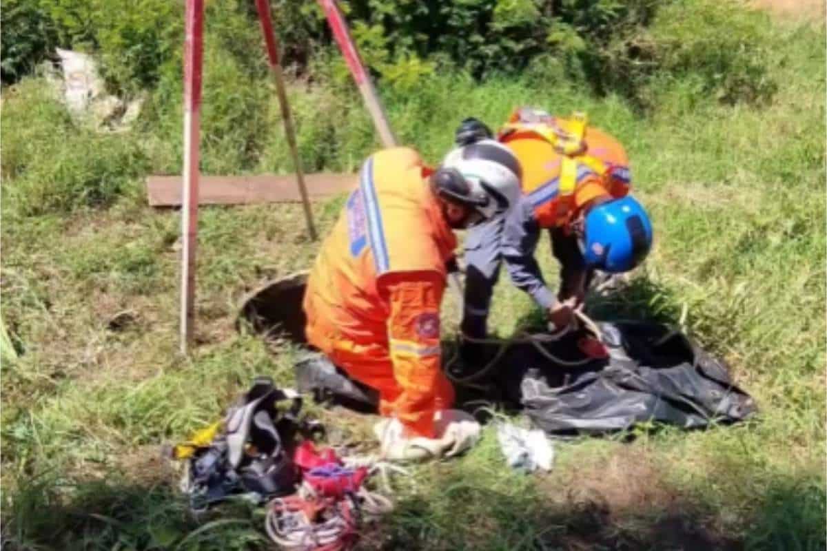 Cachorro Cai Em Poço E Mobiliza Resgate Em Mairinque