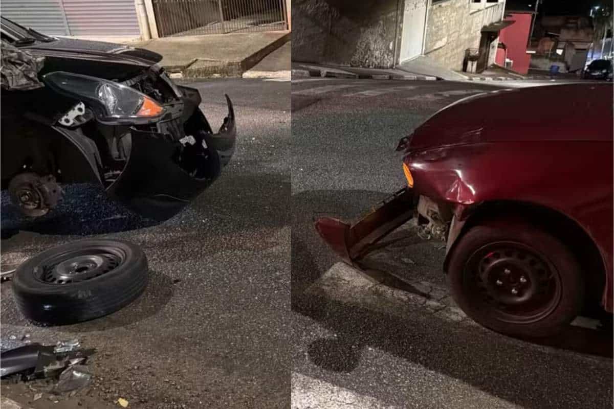 Durante Fim De Semana, Carros Batem De Frente Na Contramão Em Araçariguama