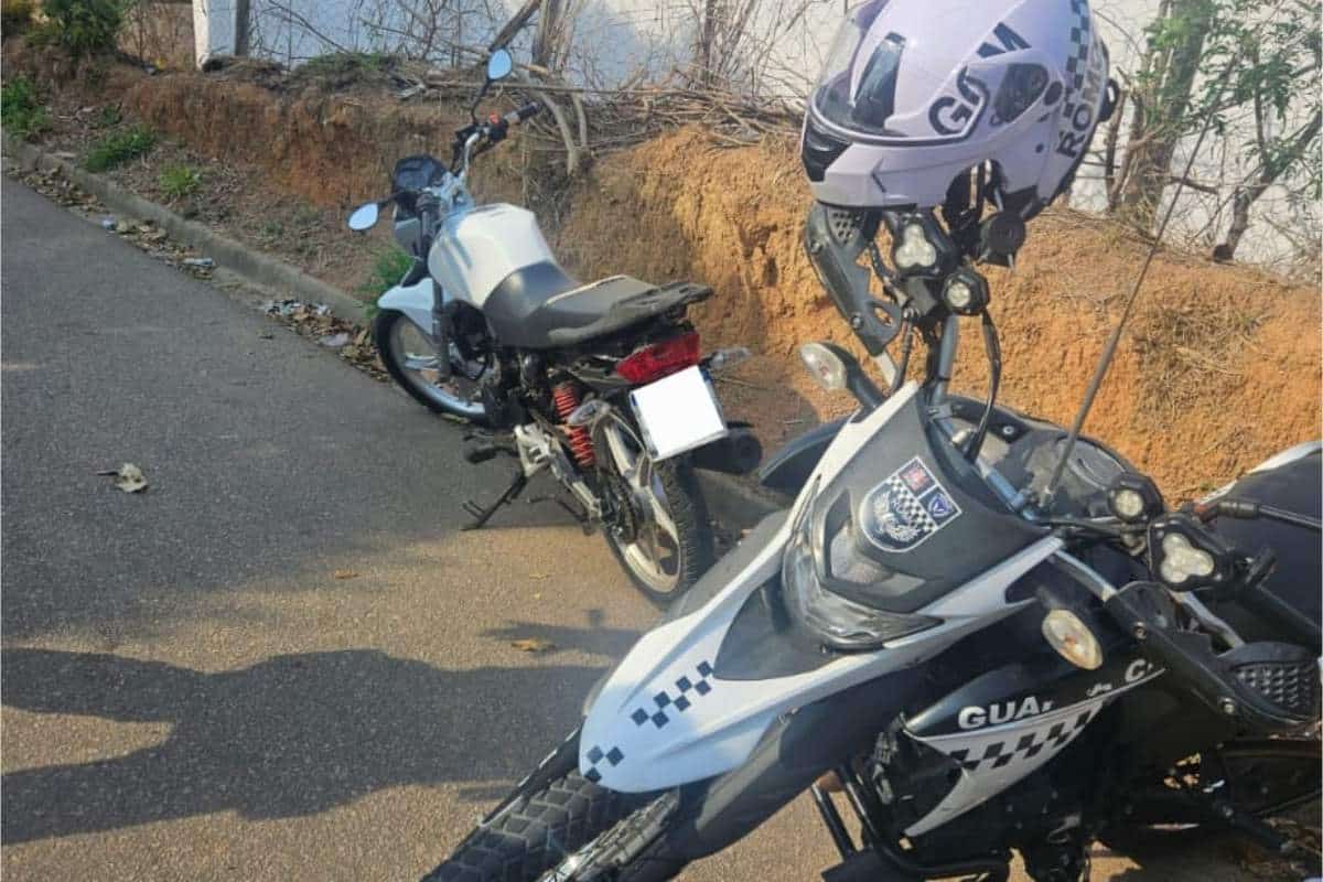Gcm De São Roque Apreende Motocicleta Com Placa Adulterada
