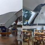 Teto De Posto De Combustível Desaba Em Cidade No Interior De Sp