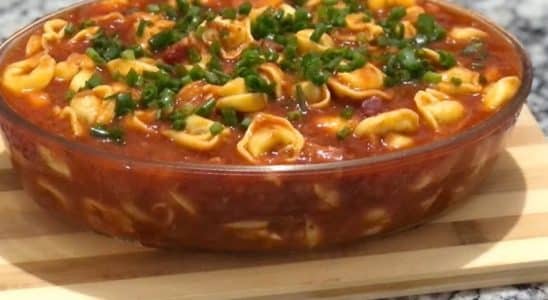 Capeletti Com Calabresa, Receita Super Saborosa E Cremosa Que Agrada Toda A Família