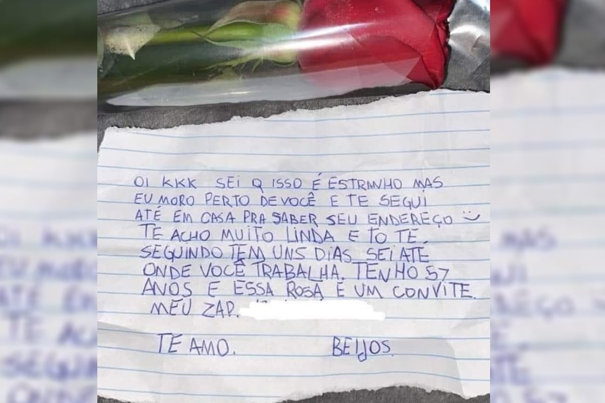 Mulher Recebe Rosa E Bilhete De Homem Que A Segue No Dia A Dia E Relata Medo