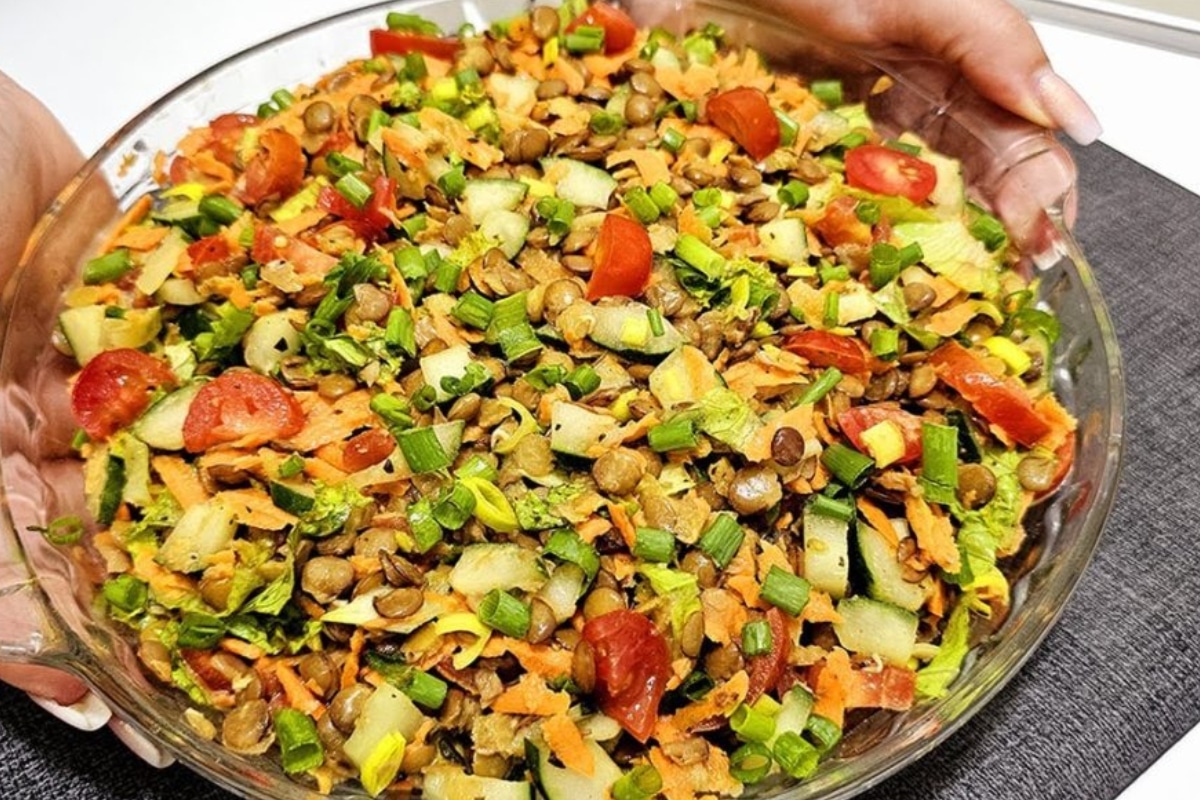 Salada De Lentilha Para Ano Novo