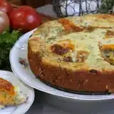 Torta Com Massa De Creme De Leite E Milho-Verde Lowcarb Para Substituir A Pizza 2 Torta Com Massa De Creme De Leite