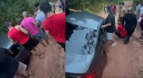 Família Cai Em Buraco Com Carro Em Mairinque E Diz Se Arrepender Votar Em Prefeito