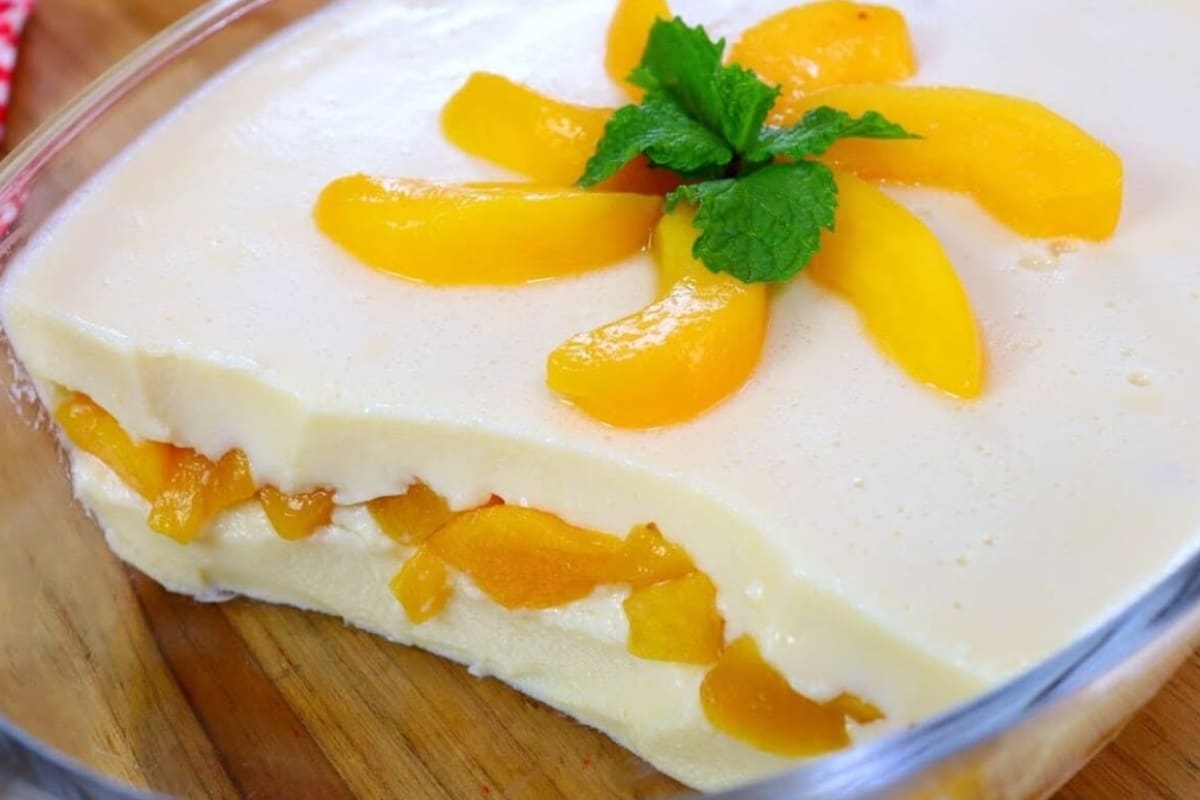 Torta Gelada De Pêssego