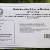 Carne Do Iptu 2026 Em Mairinque Deve Partir De Abril