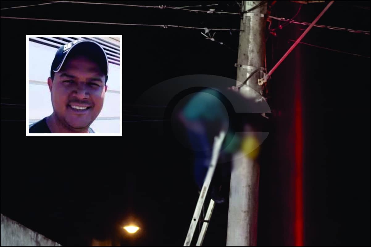 Homem Sobre Poste Para Religar Cabos De Energia E Morre Eletrocutado