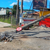 Motorista De Carreta Que Derrubou Poste Em São Roque Estava Bebado E Foi Detido Pela Gcm