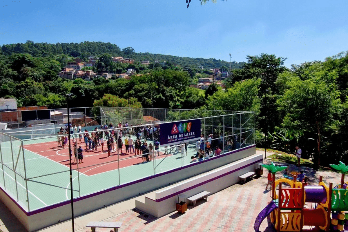Nova Área De Lazer É Inaugurada No Jardim Brasília Em São Roque